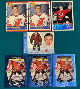 Martin Brodeur (7 Card Lot) w/ Rookie RC’s & Inserts New Jersey Devils HOF EX—NM - Picture 1 of 4