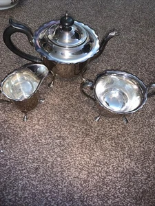 antique James Deakin & Sons (JD&S) Silver Plated 3 Pc Tea Set superb condition - Picture 1 of 6