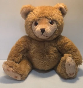 Vintage Kamar Seated Brown Teddy Bear Plush Stuffed Animal 11" Tall - Picture 1 of 6
