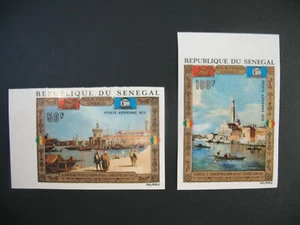 Sénégal Non dentelé neuf** MNH-Imperf N° PA 116-117 Sauvegarde de Venise - Picture 1 of 1