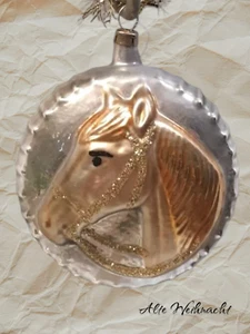 ❉Alte Weihnacht❉ Christbaumschmuck PFERD Lauscha/Thüringen - Bild 1 von 3