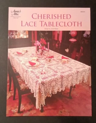 Annie's Attic CHERISHED LACE TABLECLOTH Crochet Design By Josie Rabier - Image 1 of 2