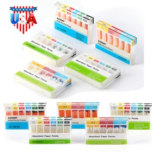 5 X Puntas gutapercha para endodoncia dental/puntas de papel absorbente F# GP#PP - Picture 1 of 29