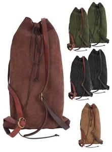Beutel-Rucksack - Weltenbummler - Ein praktischer Lederrucksack für Wanderer und - Bild 1 von 12