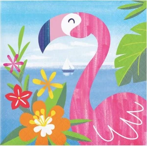 Lush Luau Tropical Island Beach Summer Party Paper Beverage Napkins - Picture 1 of 1