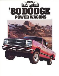 1980 Dodge Power Wagon W150 W200 W300 W400 Truck Sales Brochure