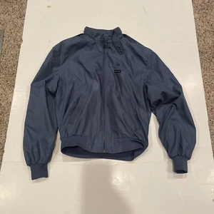 Vtg Members Only Iconic Racer Jacket Insulated Puffy Lined Full Zip Blue Mens 40 - Picture 1 of 4
