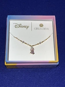 Girls Crew x Disney Winnie The Pooh This Little Piglet Necklace Gold Tone New - Picture 1 of 4