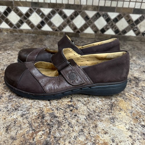 Scarpe Clarks Artisan donna US 7 5 Mary Jane ballerine pelle marrone casual comode