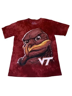 The Mountain Virginia Tech VT con Hokiebird realista Borgoña Tie-Dye University Foto 1 de 4