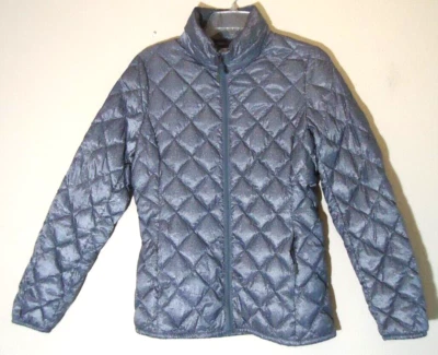 Chaqueta acolchada/amortiguadora 32 grados para adolescentes gris plata 90 % plumón talla pequeña Foto 1 de 4