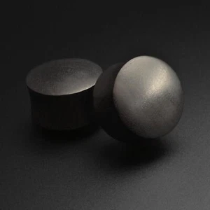 Areng Wood Double Flare Convex Plug | Handmade Organic Ear Gauges - Picture 1 of 3
