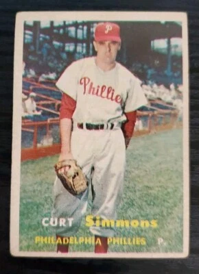 1957 Topps #158 Curt Simmons - Image 1 of 2