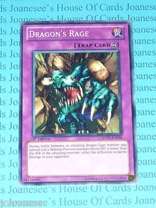 Tarjeta Dragon's Rage SDDL-EN036 Común Yu-Gi-Oh 1a Edición Nueva - Imagen 1 de 4