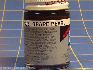 Pactra RC92 Grape Pearl Lexan Paint 2/3 oz Mid America - Picture 1 of 2