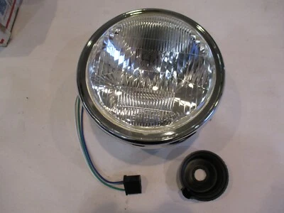 Honda style Side mount motorcycle headlight 66-64312D after market EMGO  - Image 1 of 4