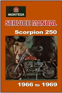 MONTESA Workshop Manual Scorpion 250 1966 1967 1968 & 1969 Service & Repair - Picture 1 of 4