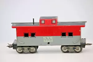 VTG MARX Toys Tin Litho O Gauge Train Cars NYC 20102 Metal Coupler 1:87 Scale - Picture 1 of 5