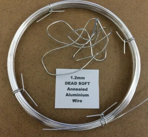 1.2mm x 10m 18 SWG Annealed DEAD SOFT Aluminium Wire Animation Armatures - Picture 1 of 1