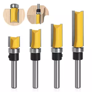 Set di 4 Frese per Legno Gambo 8mm, Punte per Legno Metallo, Fresatura con Cusci - Foto 1 di 7