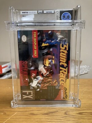 Super Nintendo SNES Stunt Race FX Promo Box Store Display no game WATA 9.0 Grade - Image 1 of 4