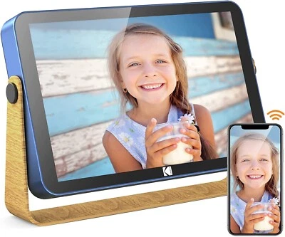 Kodak 10 Inch Digital Photo Frame with WiFi and Multi-Touch Display Ocean Blue - Image 1 of 4