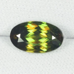 2.26 ct ULTRA RARE MULTI COLOR FLASHES  NATURAL SPHENE AFGHAN  See Vdo 5603 ! - Picture 1 of 3