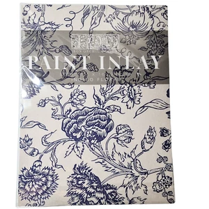 IOD Paint Inlay Indigo Floral 8 12x16 Sheet Pad Iron Orchid Designs Paint Inlay - Picture 1 of 7