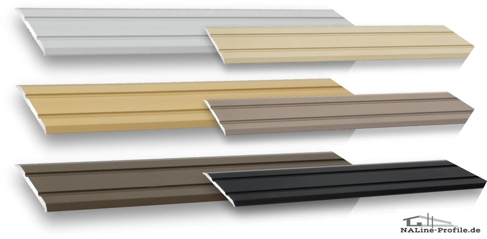 Übergangsprofil flach 25mm Bodenprofil Abdeckleiste Fugenprofil Kleben/Schrauben - Bild 1 von 1