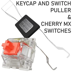 Cherry MX Red Switch mit Universal Tastenkappe & Schalterabzieher Mechanische Tastatur - Bild 1 von 11