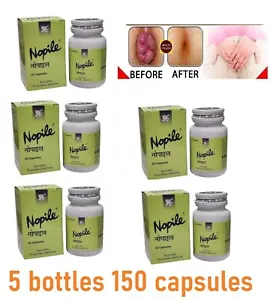 AYURVEDIC HERBAL NOPILE 30 X 5 CAPSULES INTERNAL & EXTERNAL PILES FREE SHIP 2026 - Picture 1 of 3