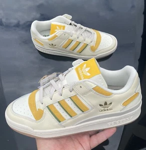 Adidas Mens Forum Low Classic Originals Shoes Cream / Gold FZ6271 Sz 10,10.5,12 - Picture 1 of 7