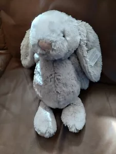 Jellycat Gray Bashful 12" Bunny Rabbit New JCINC4904IL - Picture 1 of 4