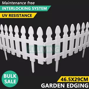 Plastic Garden Edging Lawn Yard Plant Flower Fence Border Pannel Landscape Decor - Picture 1 of 7