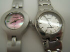 2 Ladies Fossil Watches Stainless, Brushed Ef 9053  And Fs 2505 