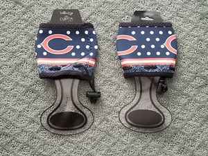 2) CHICAGO BEARS WINE GLASS NEOPRENE WOOZIES ( NEW WITHOUT TAGS) - Picture 1 of 1