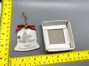 Vintage 1986 Precious Moments Bell Shaped Christmas Ornament #208329 - Picture 1 of 2