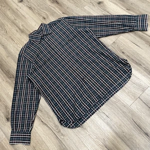 Canali Button Up Hemd Flanell Herren Gr. XL grau weinrot weich langarm - Bild 1 von 10