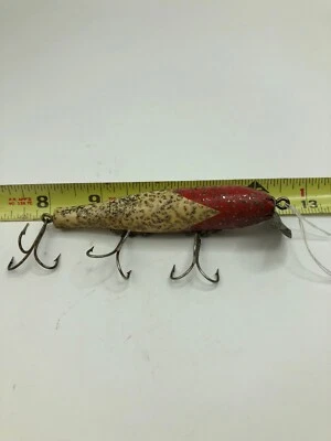 Unidentified South Bend Wobbler Lure White Red Arrow Head Silver Flash B54 - Image 1 of 4
