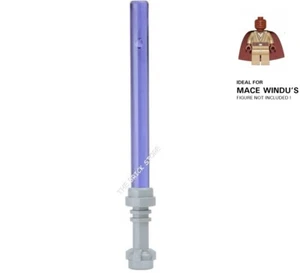 1 X OFFICIAL LEGO - STAR WARS LIGHTSABERS - LBG HILT / TRANS PURPLE - FAST - NEW - Picture 1 of 1