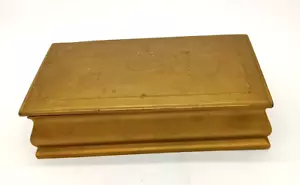 Vintage um 1930 State Express Zigaretten 10" Gold Metall Box Etui Klappdeckel - Bild 1 von 12