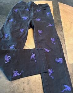 HOT LAVA EMBROIDERED DRAGON PANTS BOYS PANTS SZ S 7 8 - Picture 1 of 8