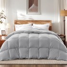 WarmKiss King Size Goose Feather Down Comforter – Ultra-Soft 100% Cotton Cove...