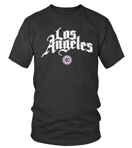 Los Angeles Clippers City Edition Black T-Shirt 2023 NBA Sport Baseball Team Tee Cover