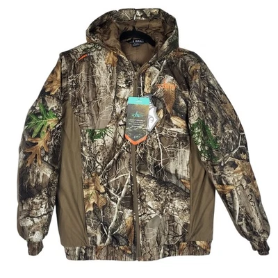Habit Cedar Branch Insulated Waterproof Bomber Jacket Coat Yout XL Camo Hunting - Image 1 of 4