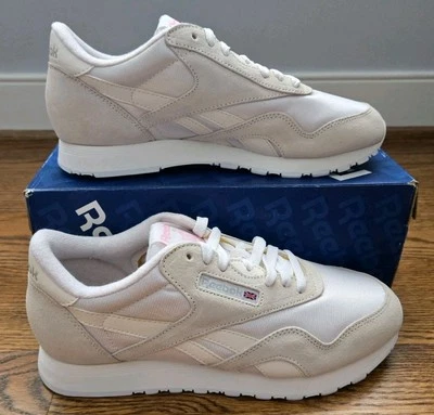 Reebok Shoes Women's 8.5 Classic Nylon White/Light Grey NIB - Image 1 of 4