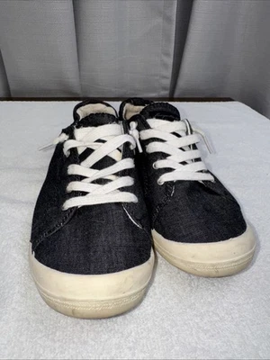 Zapatilla deportiva Margaritaville sin cordones de lona zapatos informales de caña baja color de mezclilla talla 8 Foto 1 de 4