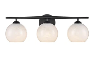 Matte Black Bathroom Vanity Light from the Kimorra Collection - Picture 1 of 1