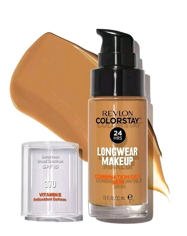 Revlon Colorstay 24 Hr Longwear  Foundation Combo/Oily Skin 370 Toast 1 fl oz.  - Image 1 of 1