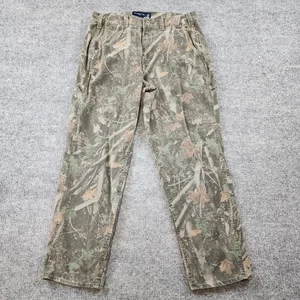 Abercrombie & Fitch Pants Men's 32x30 Loose Fit Carpenter Canvas Jeans Camo - Picture 1 of 12